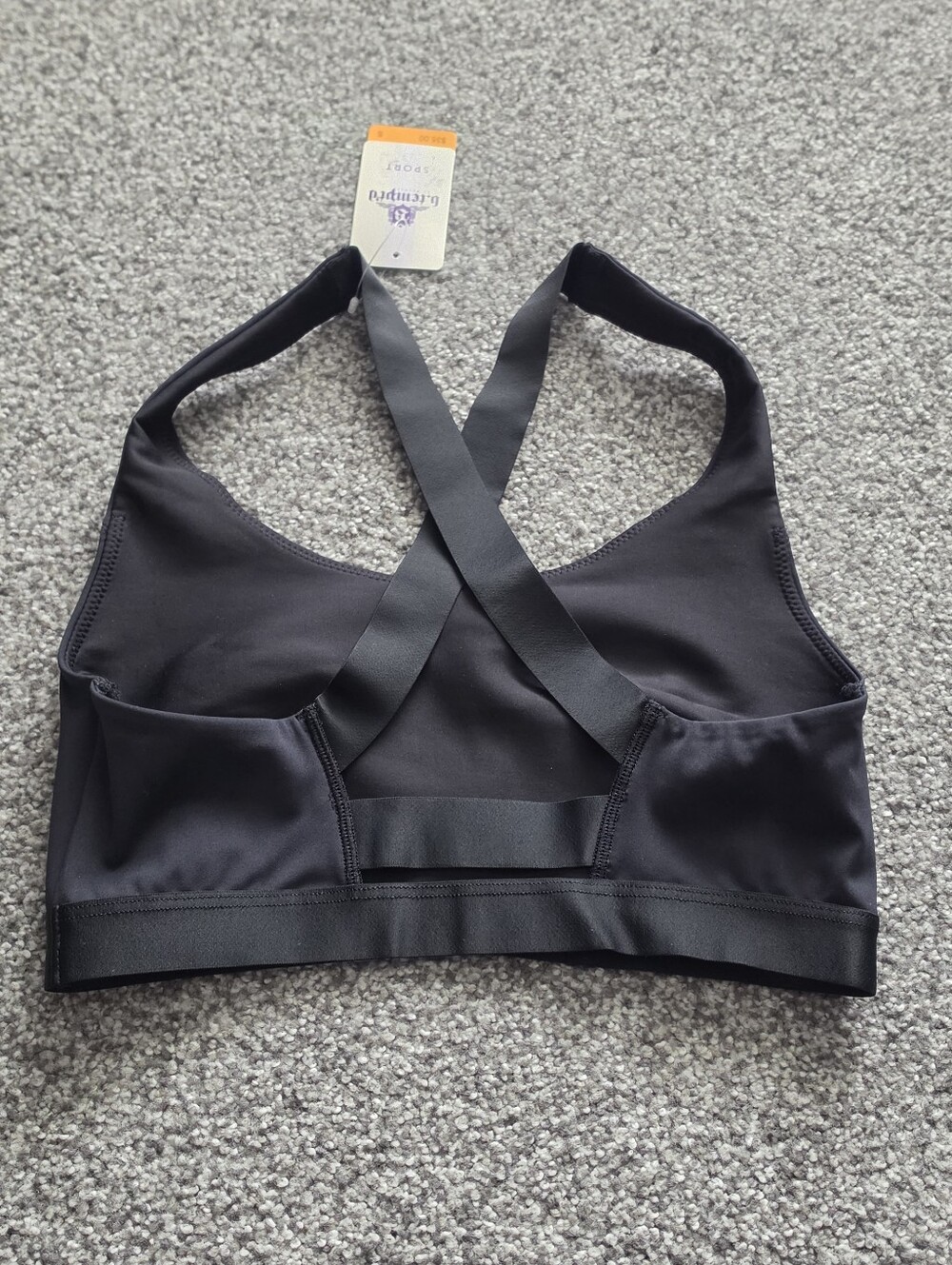 Everyday Cross-Back Sports Bralette - Black - Picture 4 of 5